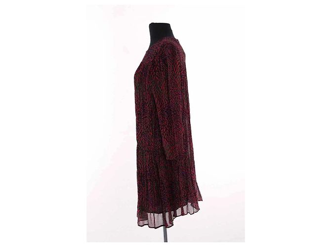 Ba&Sh Kleid aus lila Viskose - Ansicht 3