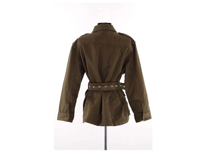 The Kooples Khaki Jacke aus Baumwolle - Ansicht 4