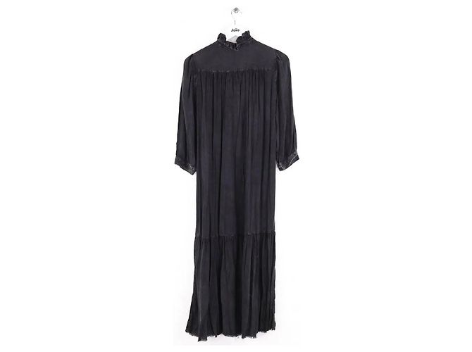 Autre Marque Schwarzes Baumwollkleid von Raquel Allegra - Ansicht 3