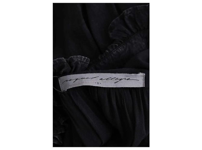 Autre Marque Schwarzes Baumwollkleid von Raquel Allegra - Ansicht 5