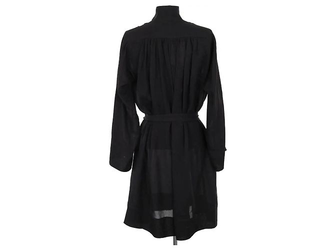 Vestido de seda negro Isabel Marant - vista 3
