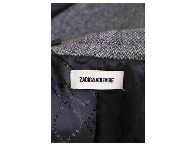 Abrigo de lana gris Zadig & Voltaire XS - vista 5