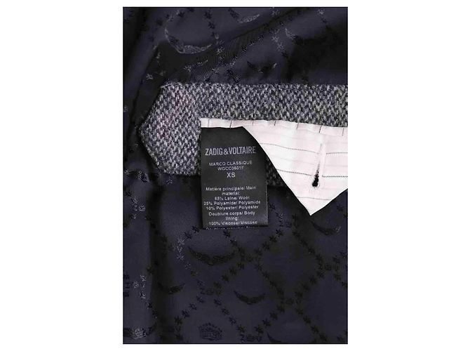 Abrigo de lana gris Zadig & Voltaire XS - vista 6