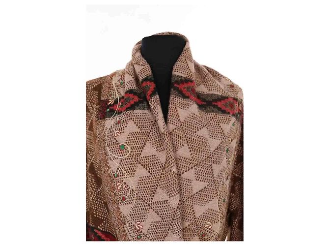 Autre Marque Monoki Jacke aus Wolle mehrfarbig Mehrfarben - Ansicht 2