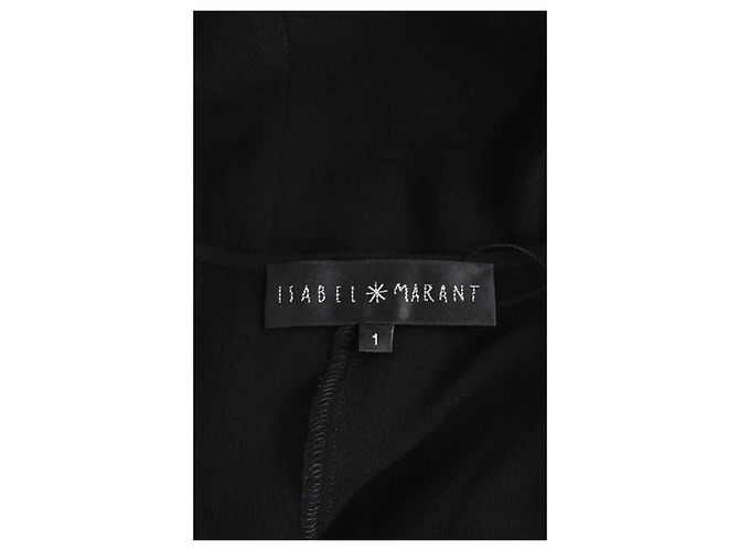 Vestido de seda negro Isabel Marant - vista 5