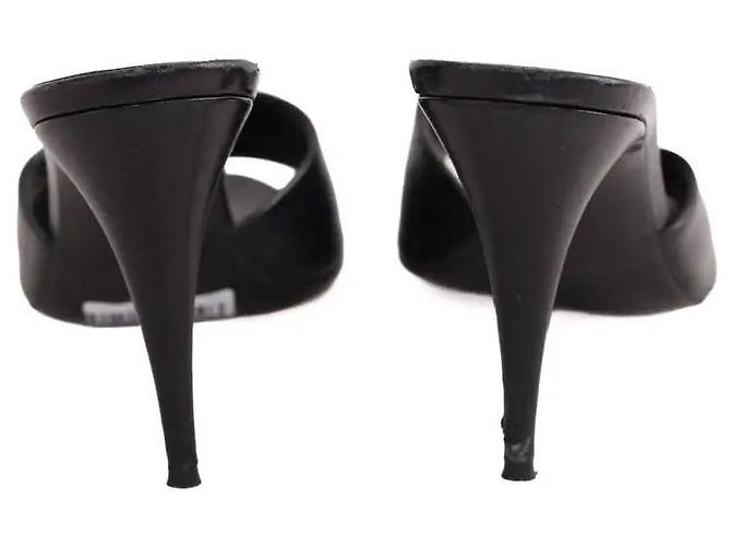 Autre Marque Escarpins Saint Laurent en cuir noir - vue 2