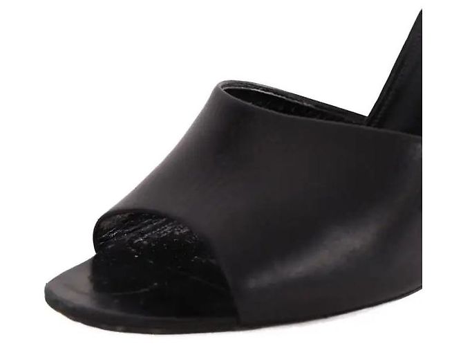 Autre Marque Escarpins Saint Laurent en cuir noir - vue 5