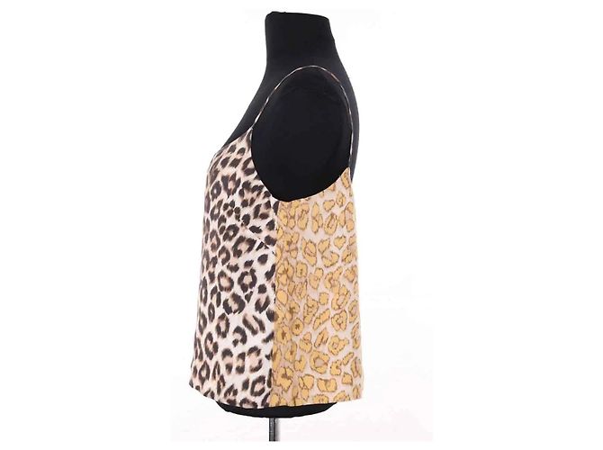 La Prestic Ouiston silk sleeveless top beige - view 3