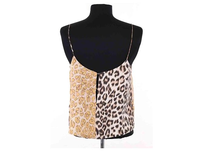 La Prestic Ouiston silk sleeveless top beige - view 4