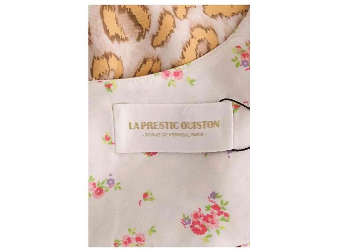 La Prestic Ouiston silk sleeveless top beige - view 5