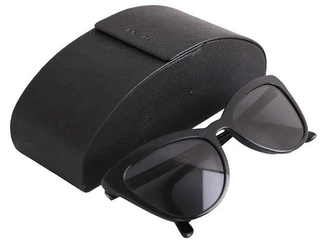 Gafas de sol Prada negras de plástico Negro - vista 6