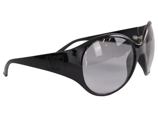 Occhiali da sole Chanel neri in plastica Nero - vista 2