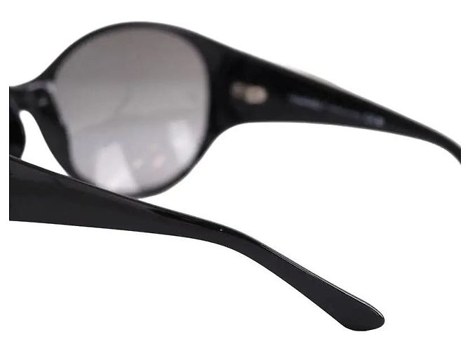 Occhiali da sole Chanel neri in plastica Nero - vista 4