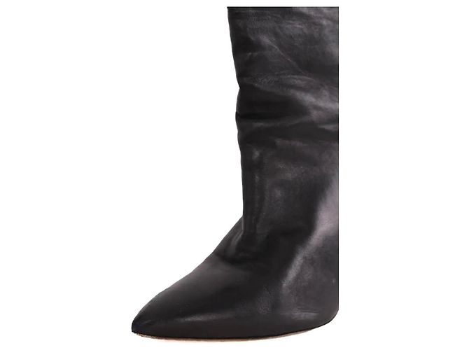 Botas Isabel Marant em couro preto - vista 5