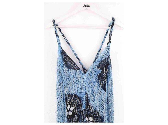 Ulla Johnson Kleid aus blauer Seide - Ansicht 2