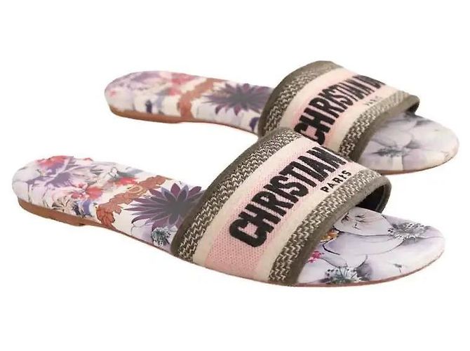 Autre Marque Multicolor embroidered Dway mules Multiple colors - view 3