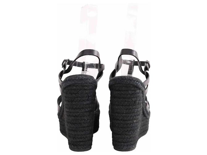 Autre Marque Sandali Saint Laurent in pelle nera Nero - vista 2