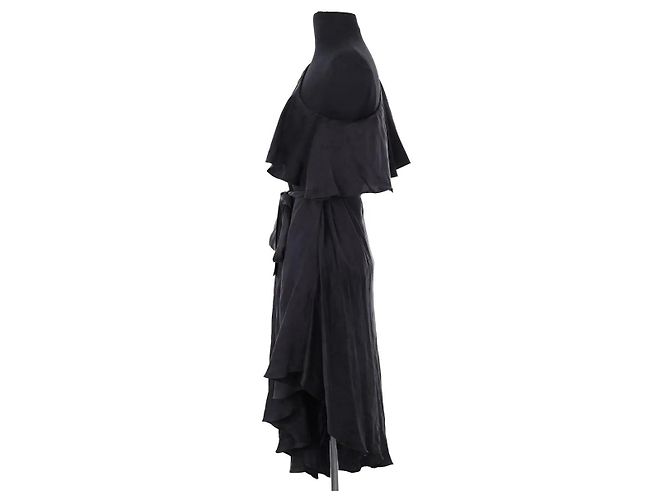 Zimmermann Kleid aus schwarzer Seide - Ansicht 3