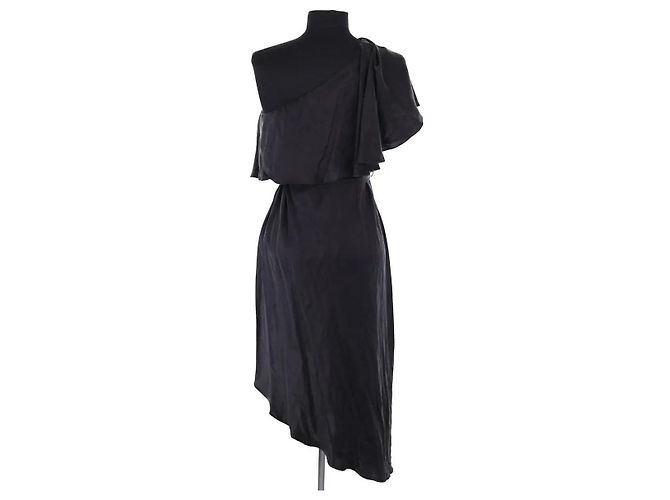Zimmermann Kleid aus schwarzer Seide - Ansicht 4