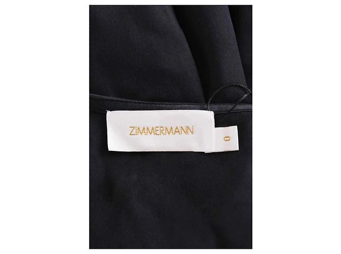 Zimmermann Kleid aus schwarzer Seide - Ansicht 5