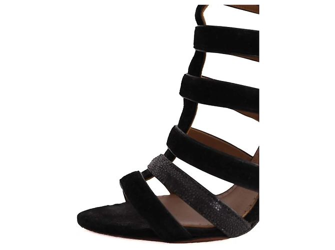 Alaïa Black Leather Heels - view 5