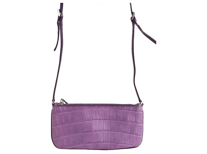 Prada Clutch aus Leder violett Lila - Ansicht 3