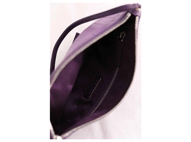 Prada Clutch aus Leder violett Lila - Ansicht 6