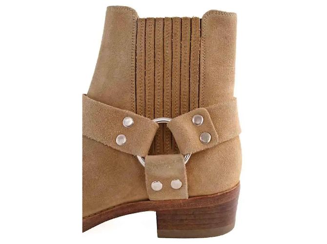 Botas Re/Done em camurça bege - vista 5