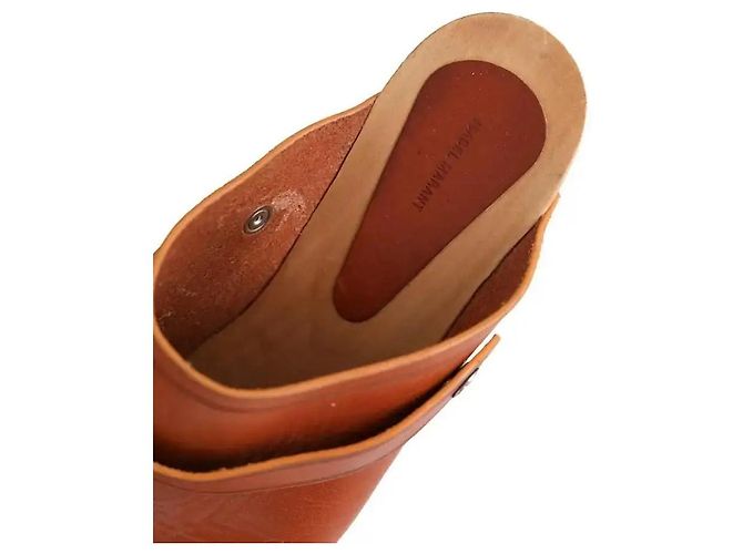 Isabel Marant Brown Leather Clogs - view 5