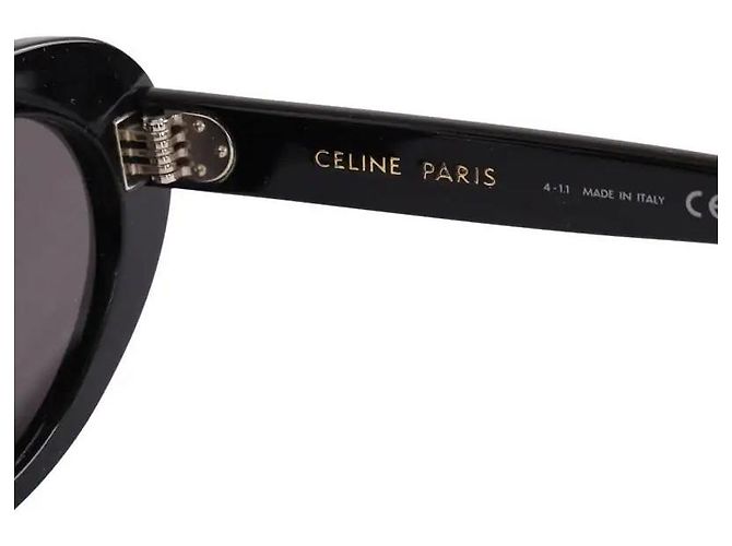 Céline Black Plastic Sunglasses - view 4