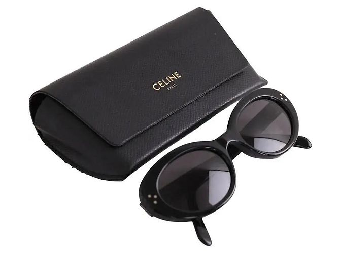 Céline Black Plastic Sunglasses - view 5
