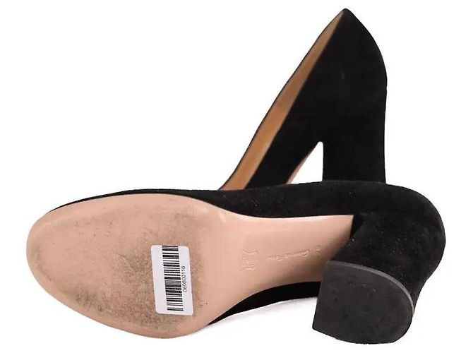 Décolleté Gianvito Rossi in camoscio nero taglia 38 - vista 6
