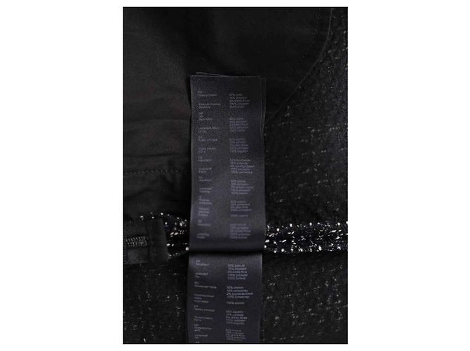Mini saia de algodão preta Maje Preto - vista 5