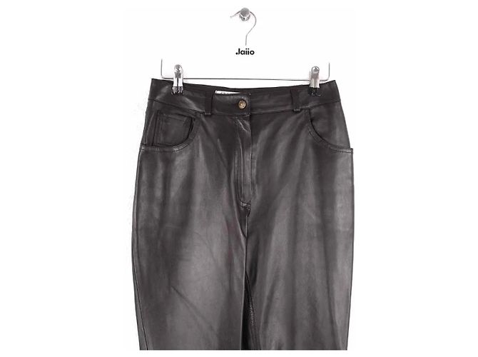 Autre Marque Schwarze gerade Hose - Ansicht 2