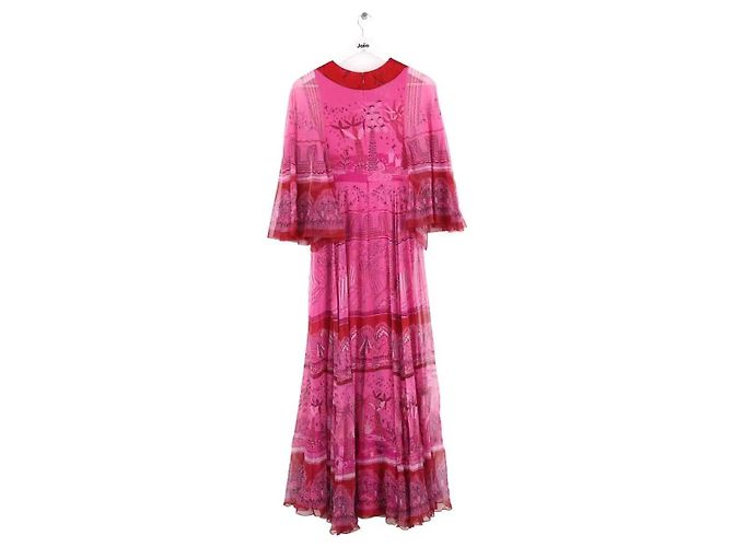 Valentino Kleid aus rosa Seide Pink - Ansicht 3