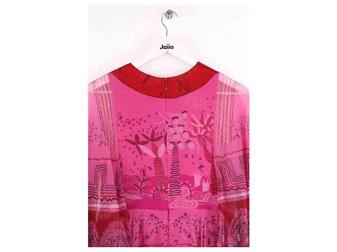 Valentino Kleid aus rosa Seide Pink - Ansicht 4