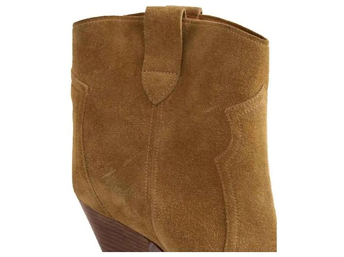 Stivaletti Isabel Marant Etoile in camoscio camel taglia 38 Cammello - vista 4