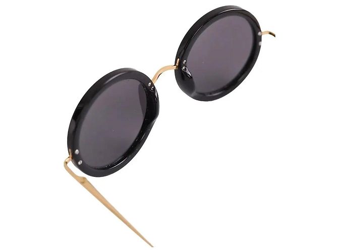 Gafas de sol negras de plástico The Row Negro - vista 3
