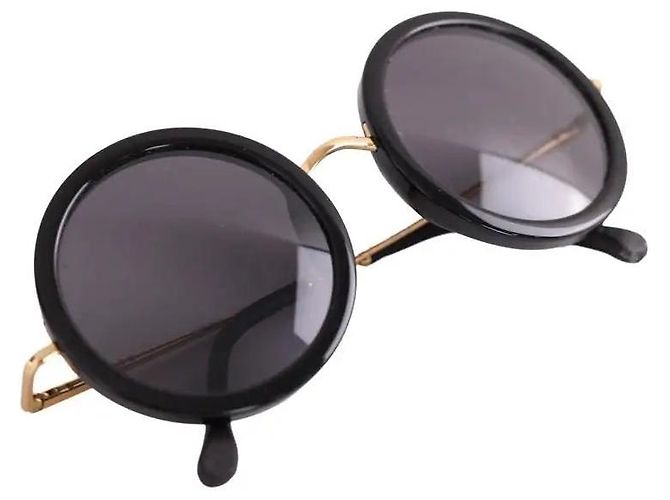 Gafas de sol negras de plástico The Row Negro - vista 6