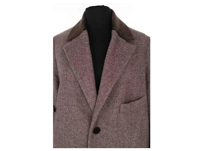 Zadig & Voltaire Mad chine Mantel aus Wolle braun - Ansicht 2
