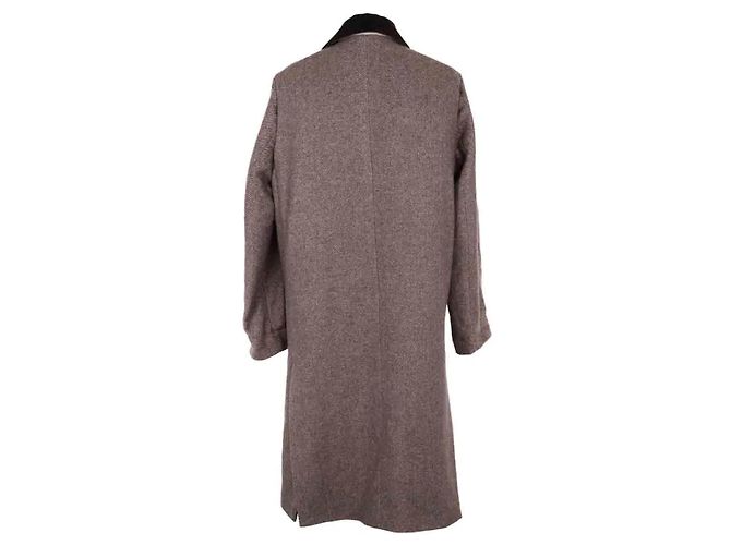 Zadig & Voltaire Mad chine Mantel aus Wolle braun - Ansicht 4