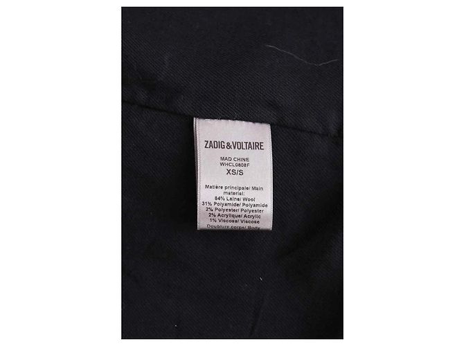 Zadig & Voltaire Mad chine Mantel aus Wolle braun - Ansicht 6