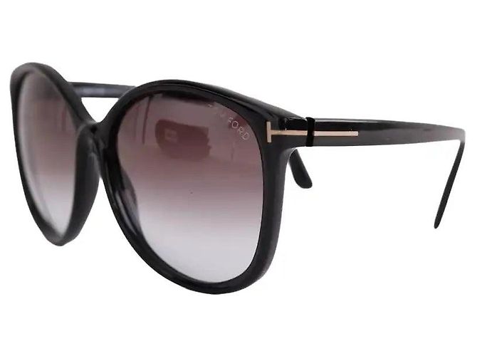 Óculos de sol Tom Ford pretos em plástico - vista 2
