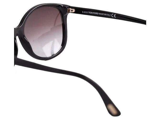 Óculos de sol Tom Ford pretos em plástico - vista 3