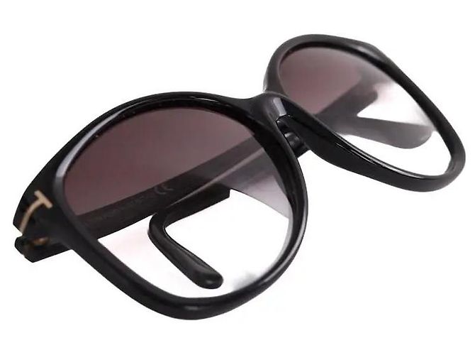 Óculos de sol Tom Ford pretos em plástico - vista 5