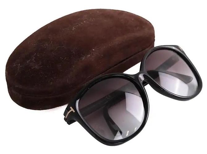 Óculos de sol Tom Ford pretos em plástico - vista 6