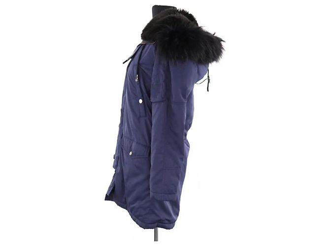 Parka blu The Kooples - vista 3