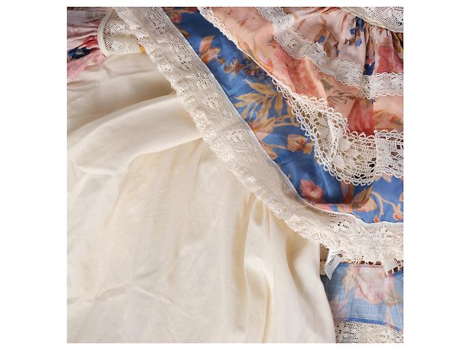 Zimmermann August Mini-Kleid aus floraler Baumwolle mit Spitzenbesatz - Ansicht 7