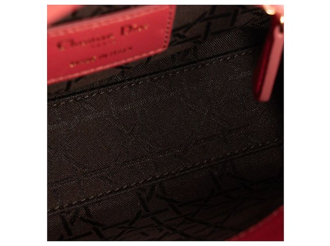 Autre Marque DIOR - Borsa a tracolla Lady Dior mini in pelle cannage rossa Rosso - vista 7