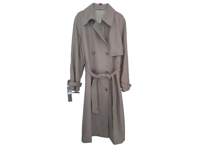 & Other Stories Trench Coat Beige de Mezcla de Lana - vista 2